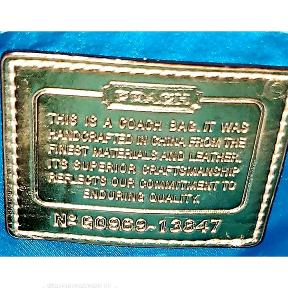 Coach Poppy Signature C Khaki/Gold Baguette - Picture 5 of 8